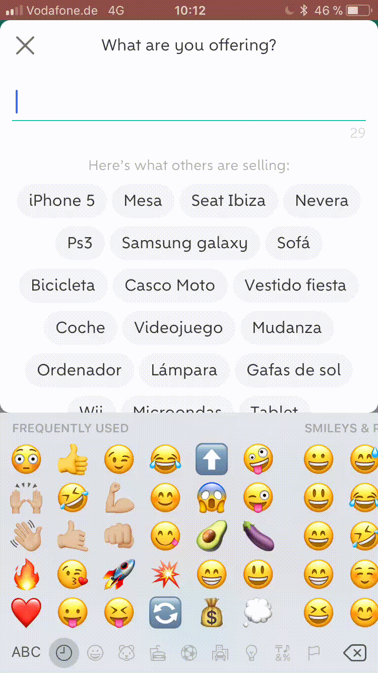 3. Issue: Pasting text does not work. Use case: As a user I want to re-add a listing that has gotten old.