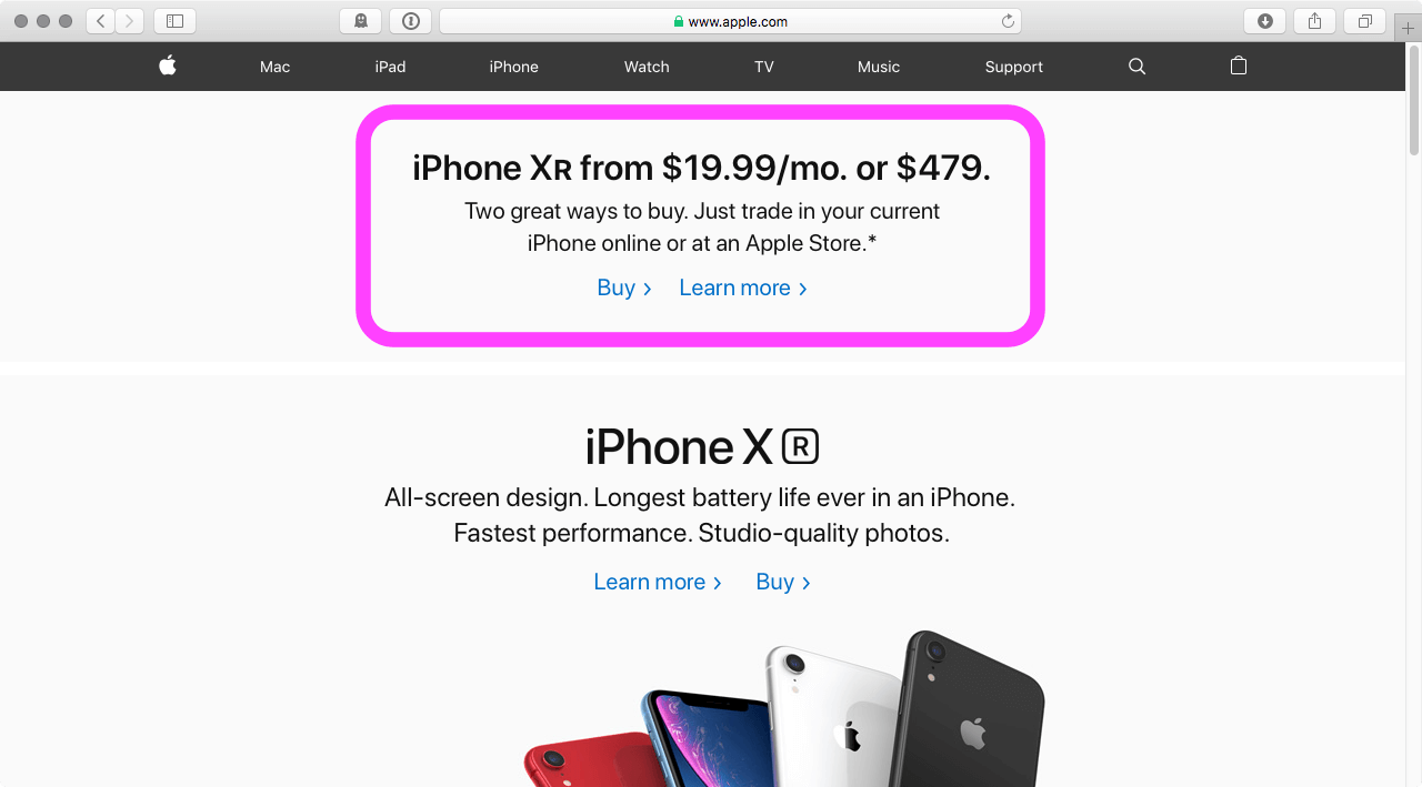 Apple unit sales per million