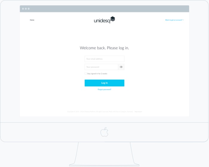 Unidesq.com, Interaktionsdesign und Visual Design, User Research